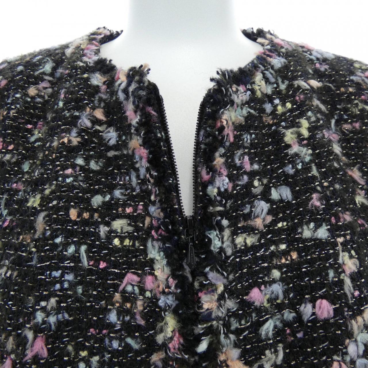 【ヴィンテージ】シャネル CHANEL P24792V15035 04A ノーカラージャケット