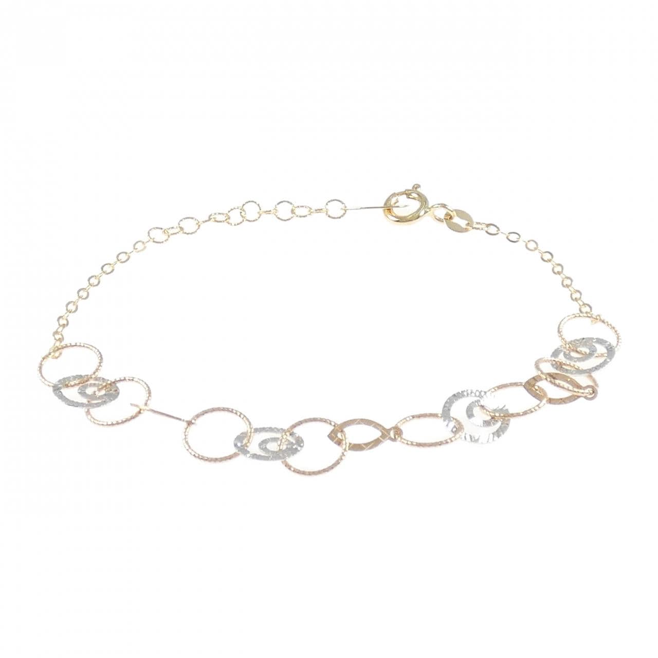 K18スリーカラー ブレスレット