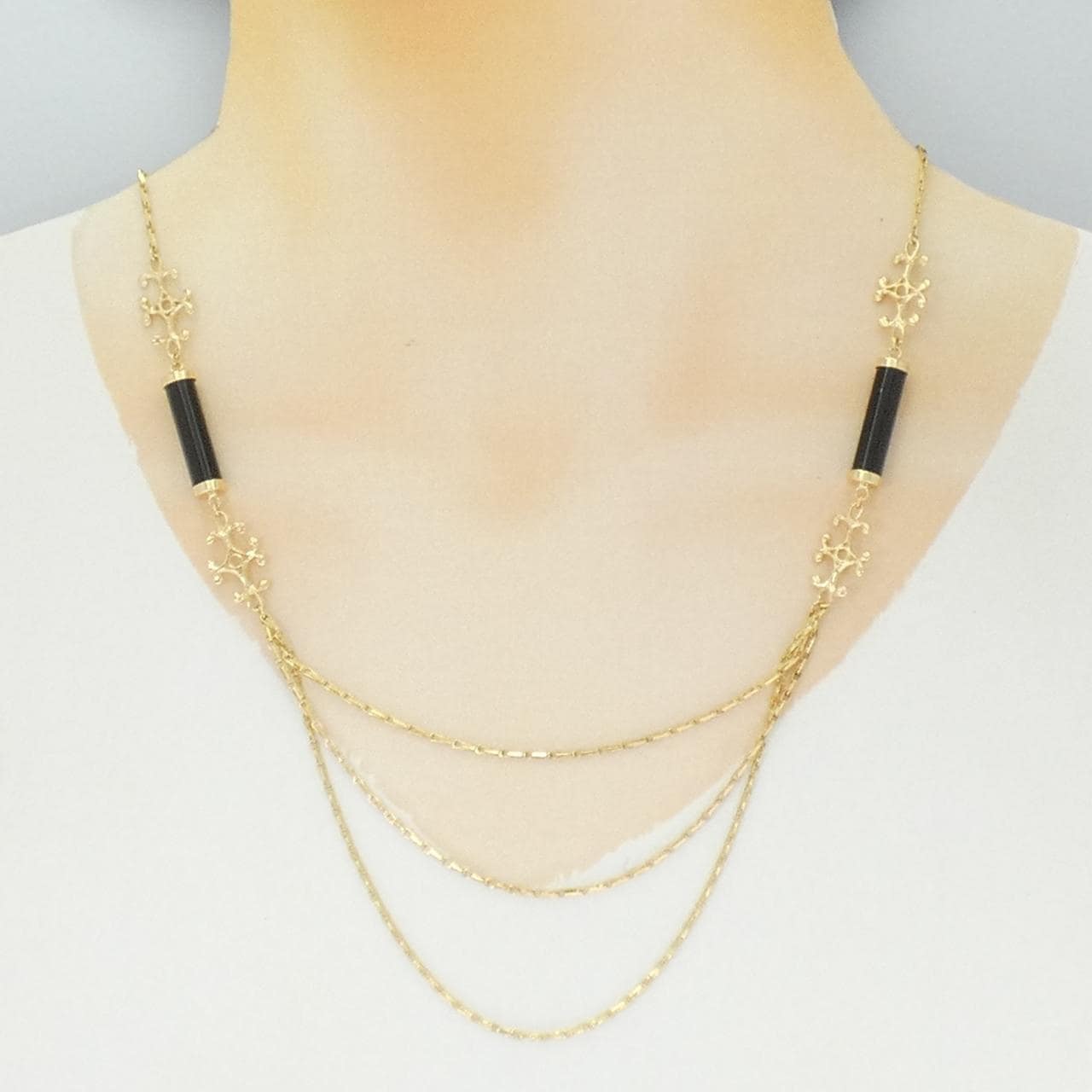 K18YG オニキス ネックレス