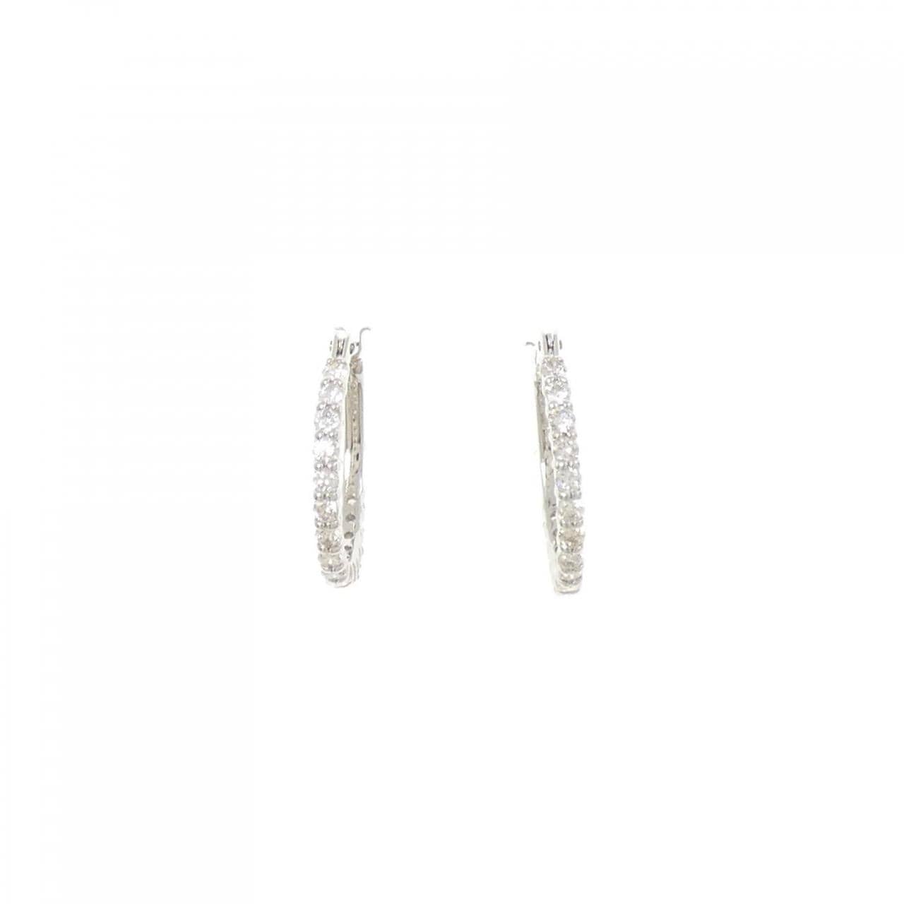 PT900 ダイヤモンド ピアス 0.50CT