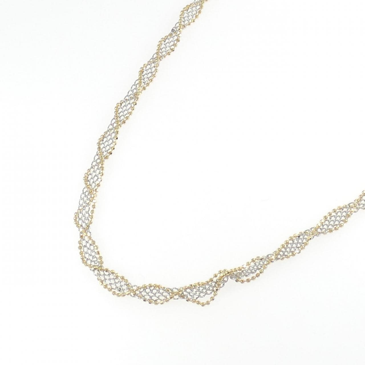 K18YG/PT850 ネックレス