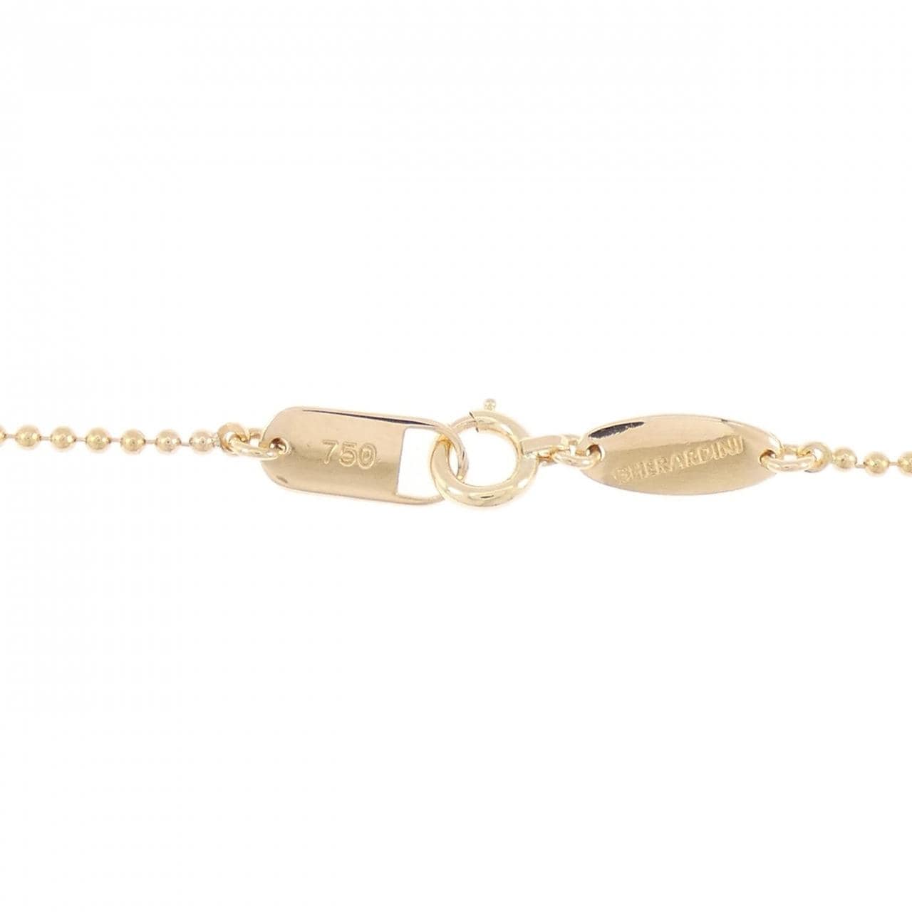 750YG/K18YG ダイヤモンド ネックレス 0.15CT