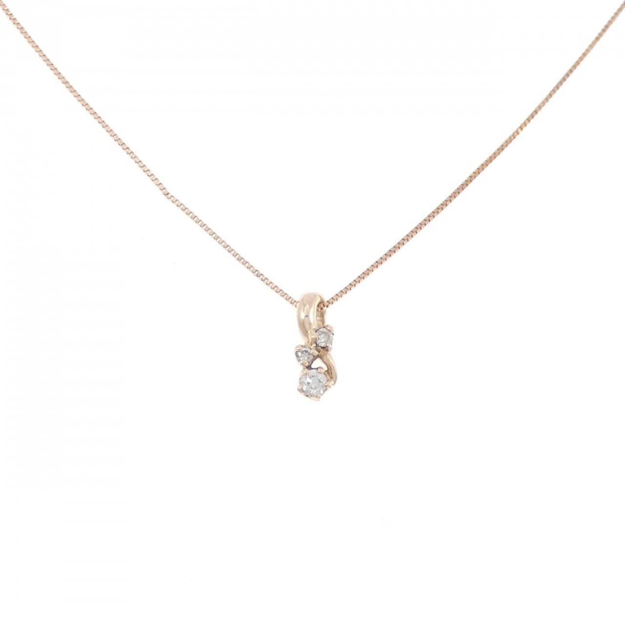 K10PG ダイヤモンド ネックレス 0.05CT