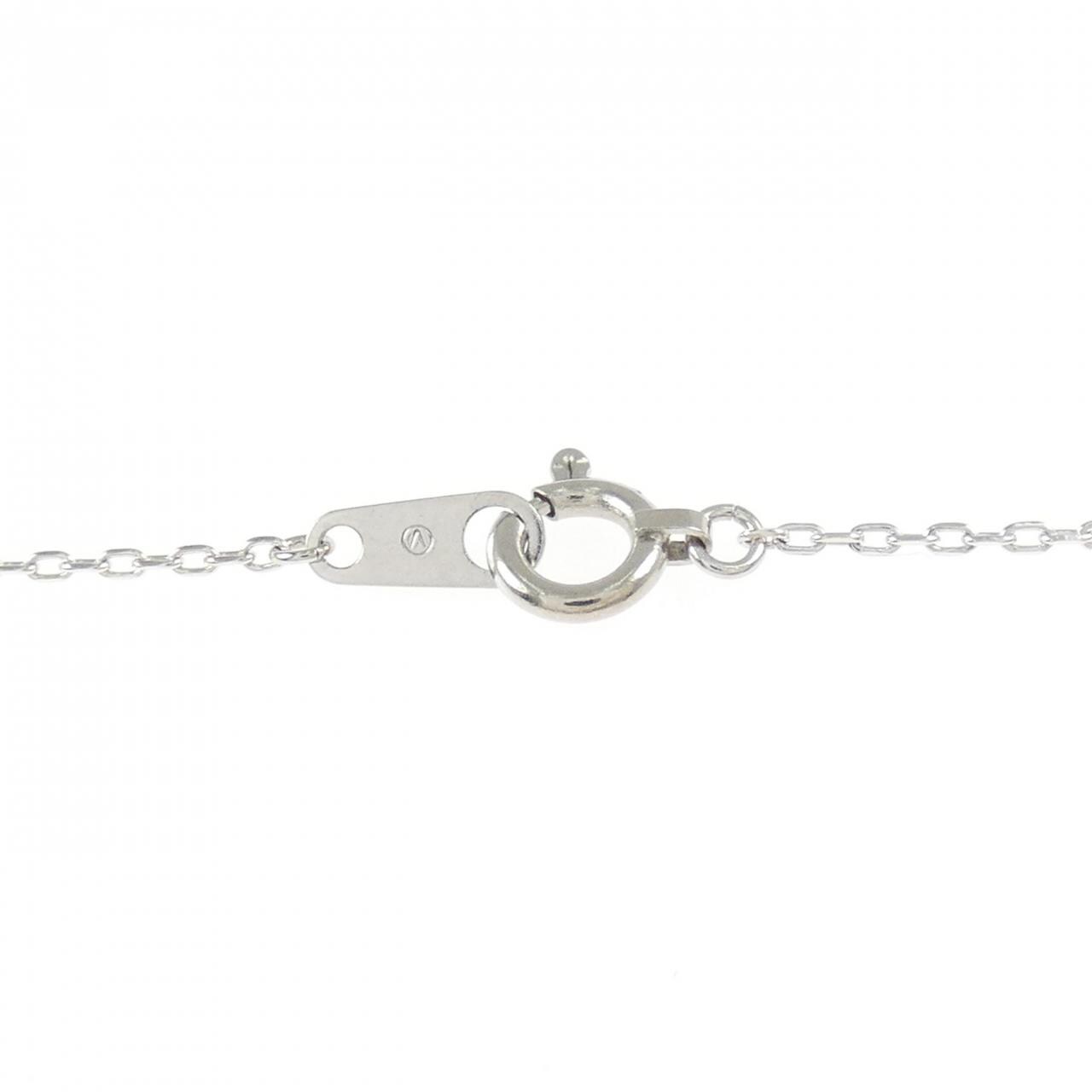 PT950/PT850 スリーストーン ダイヤモンド ネックレス 0.35CT
