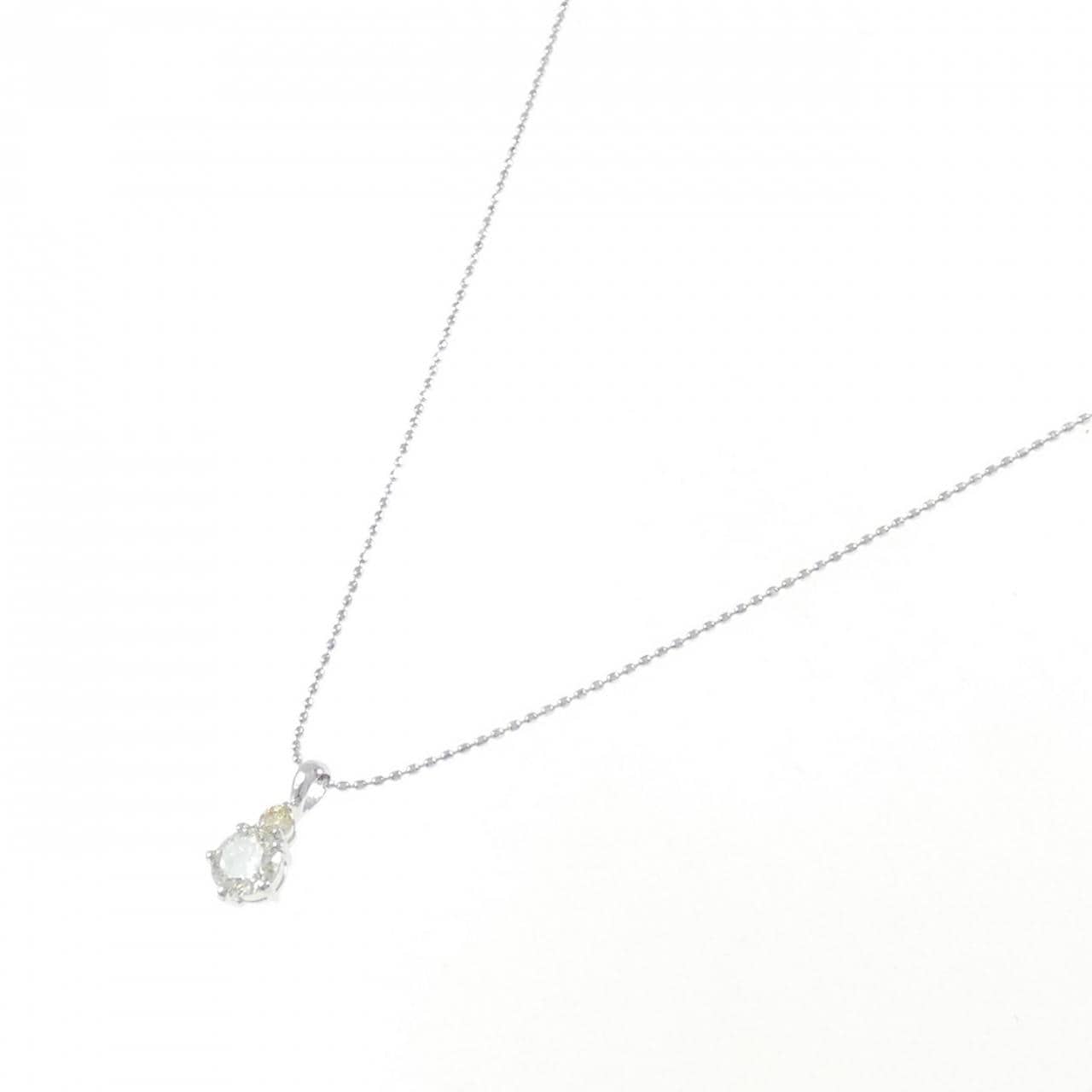 PT900/K18WG ダイヤモンド ネックレス 0.50CT