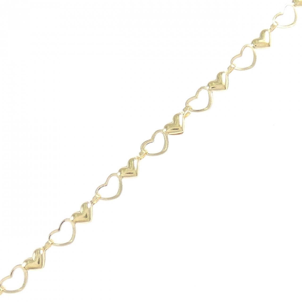 K18YG ハート ブレスレット