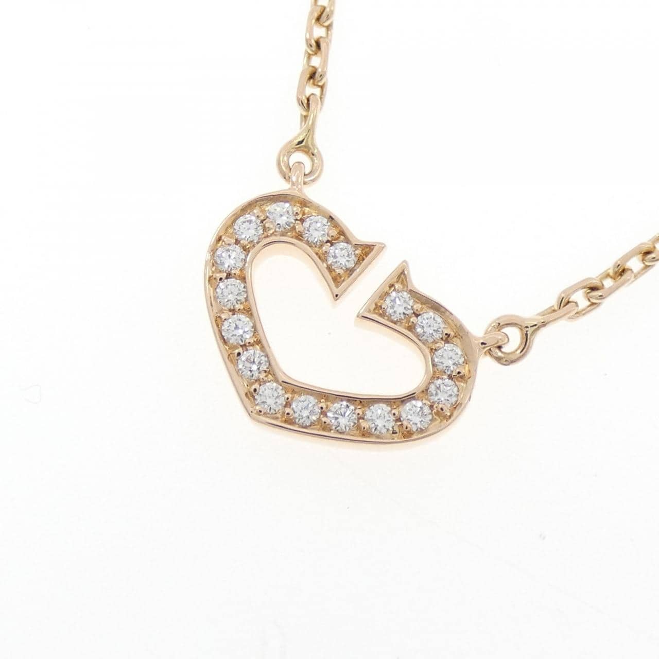 カルティエ Cハート ネックレス