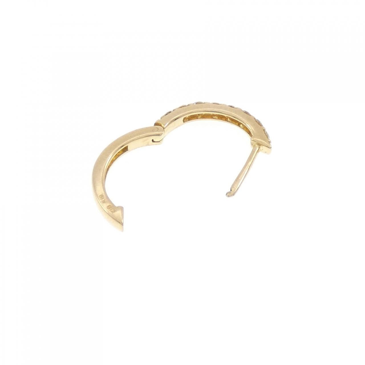 K18YG鑽石耳環 0.10CT单耳