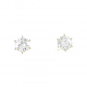 [BRAND NEW] K18YG Diamond earrings 0.277CT 0.276CT G SI1 Good