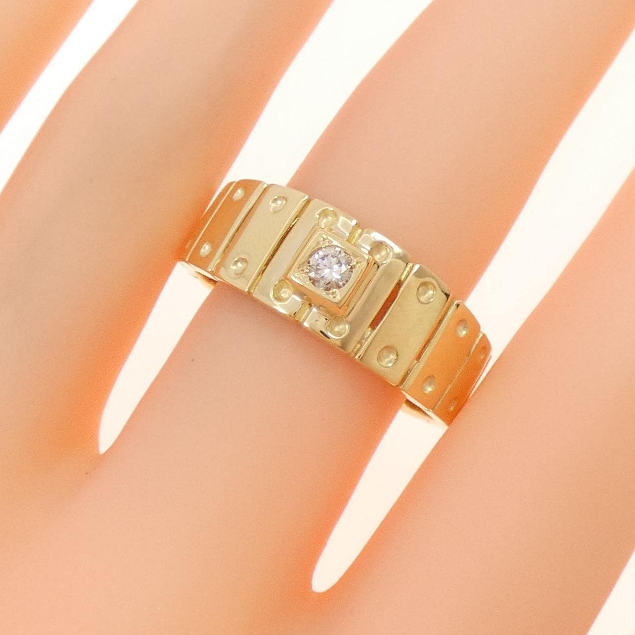 [新品] K18YG鑽石0.10CT