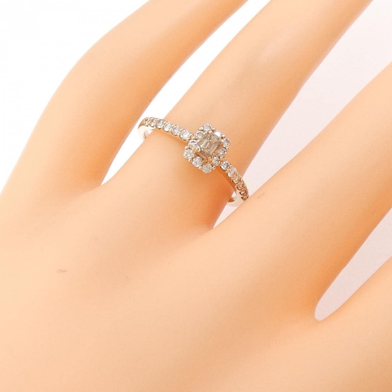 【新品】K18PG ダイヤモンド リング 0.55CT