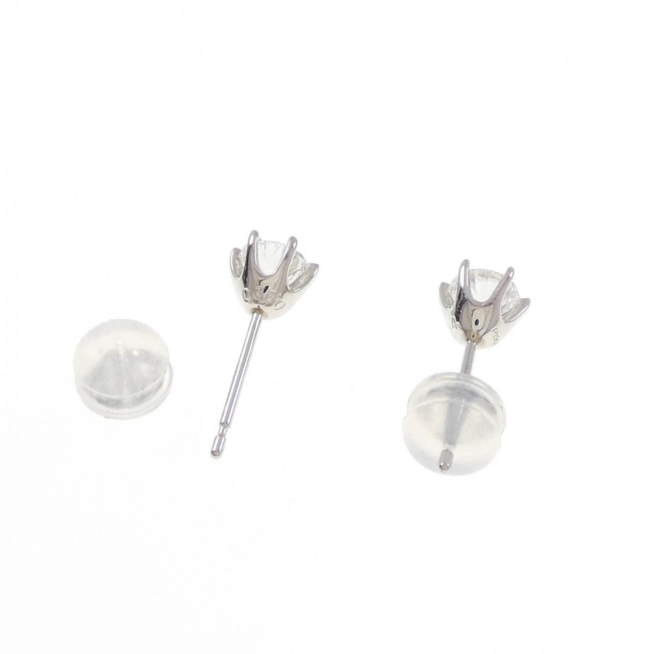 【新品】PT900 ダイヤモンド ピアス 0.304CT 0.300CT G SI2 Good