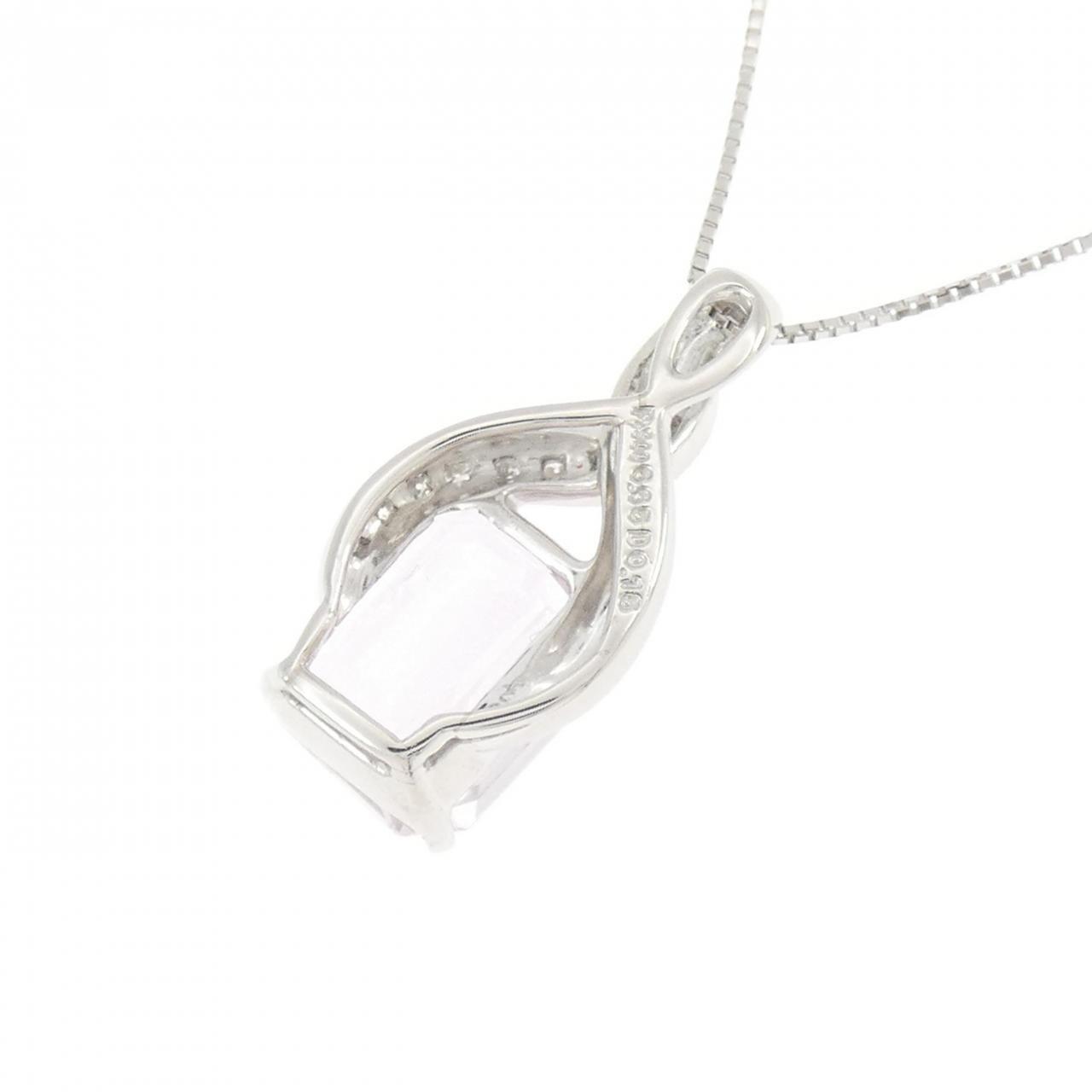 PT900/PT850 クンツァイト ネックレス 6.65CT