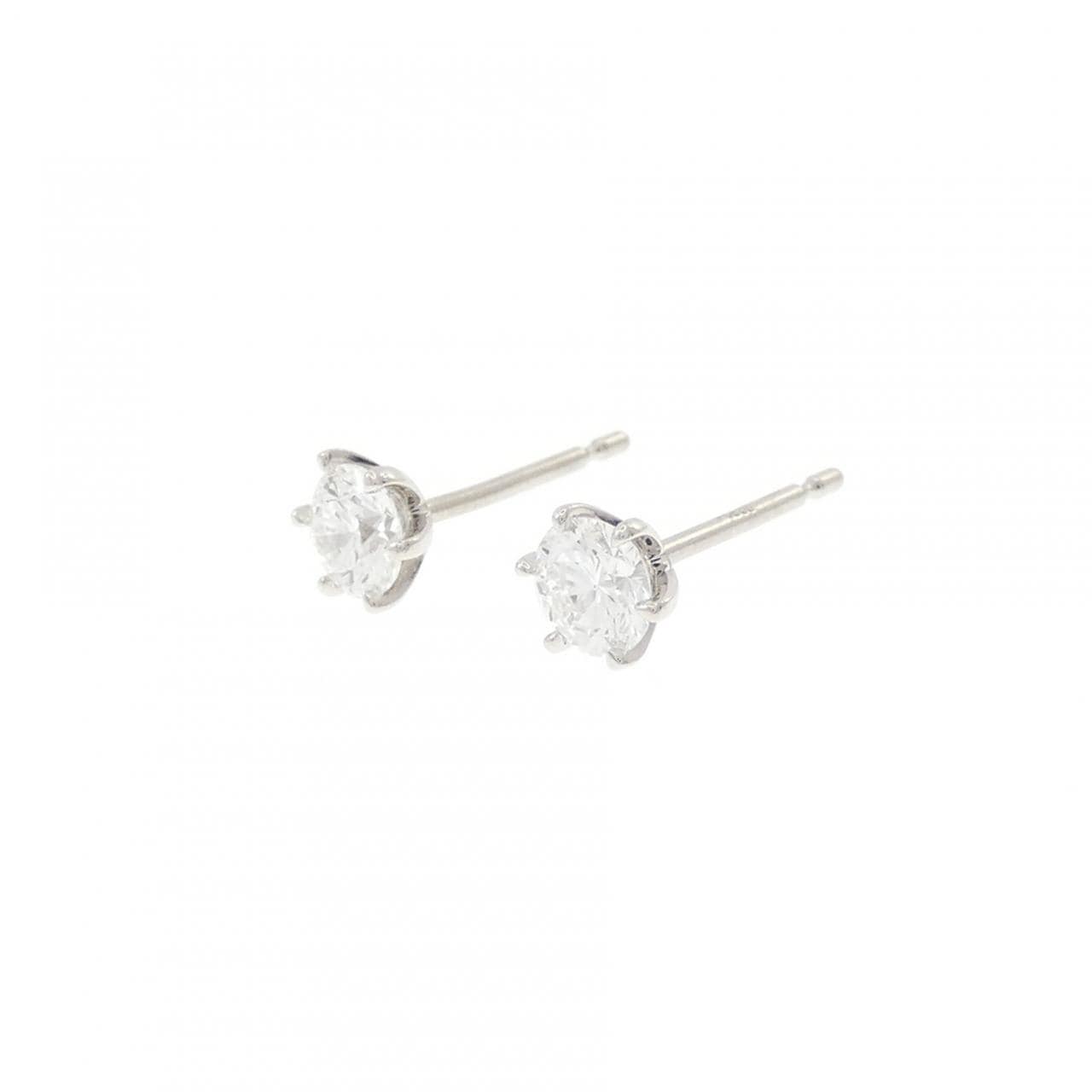 【リメイク】PT900/ST ダイヤモンド ピアス 0.251CT 0.268CT D VS1-2 VG