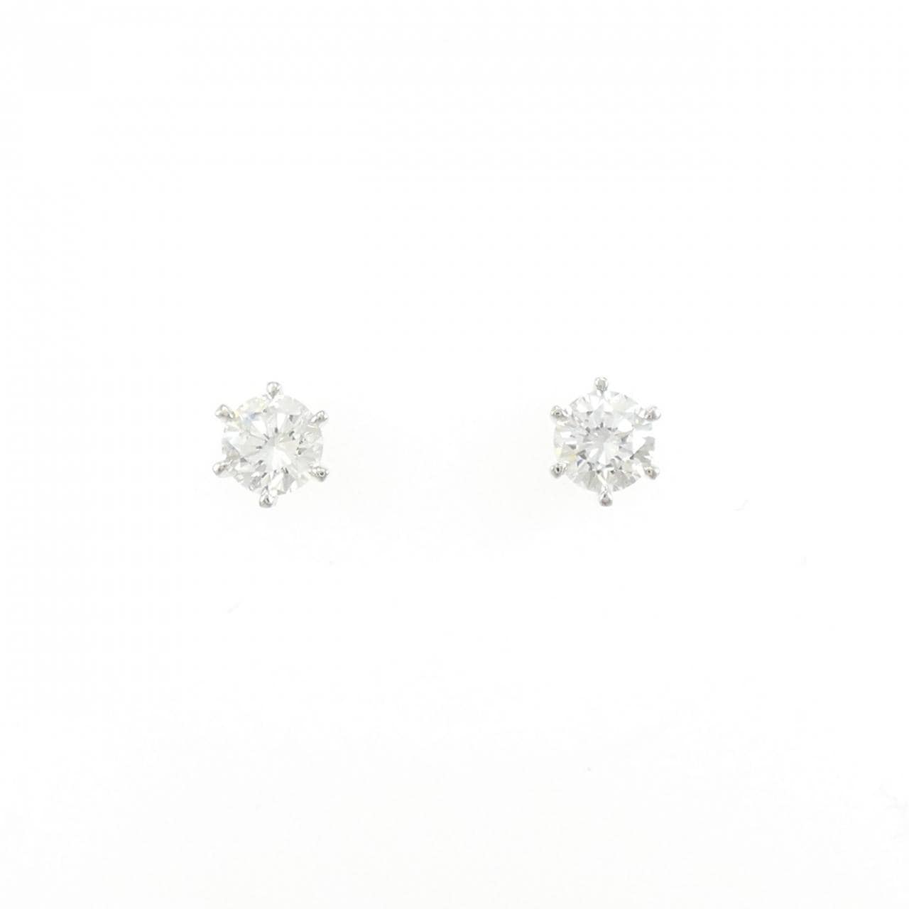 【リメイク】PT900/ST ダイヤモンド ピアス 0.400CT 0.401CT D VS2 VG