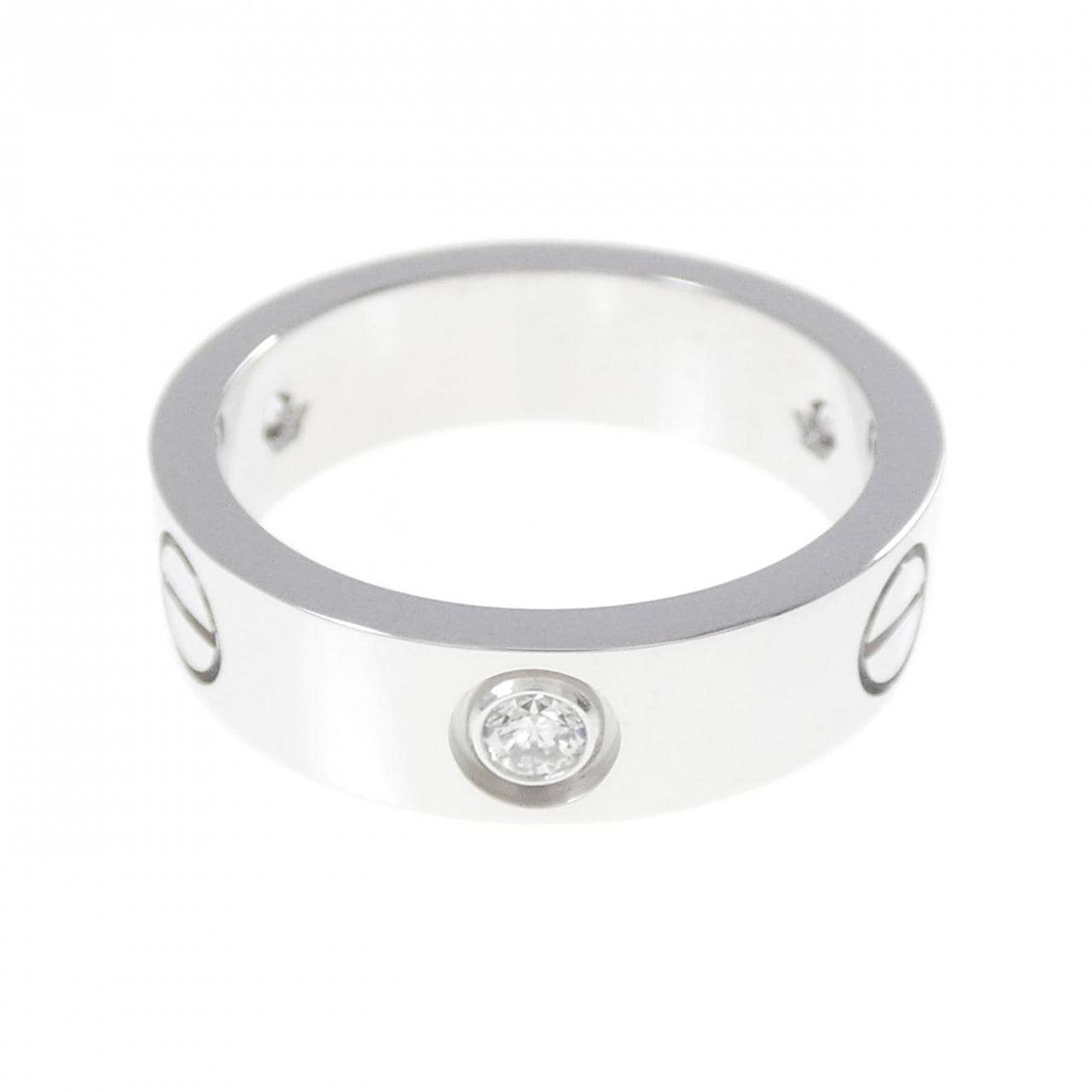 カルティエ ラブ ハーフダイヤ リング