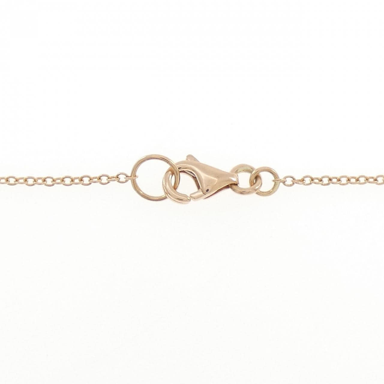 750PG パヴェ ダイヤモンド ネックレス 0.17CT