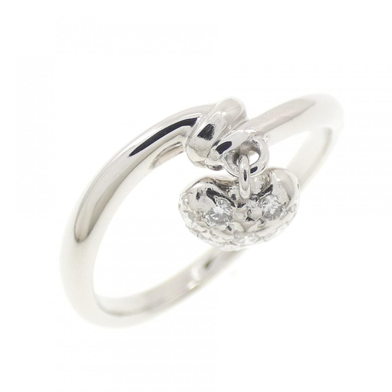 PT900 ハート ダイヤモンド リング 0.23CT