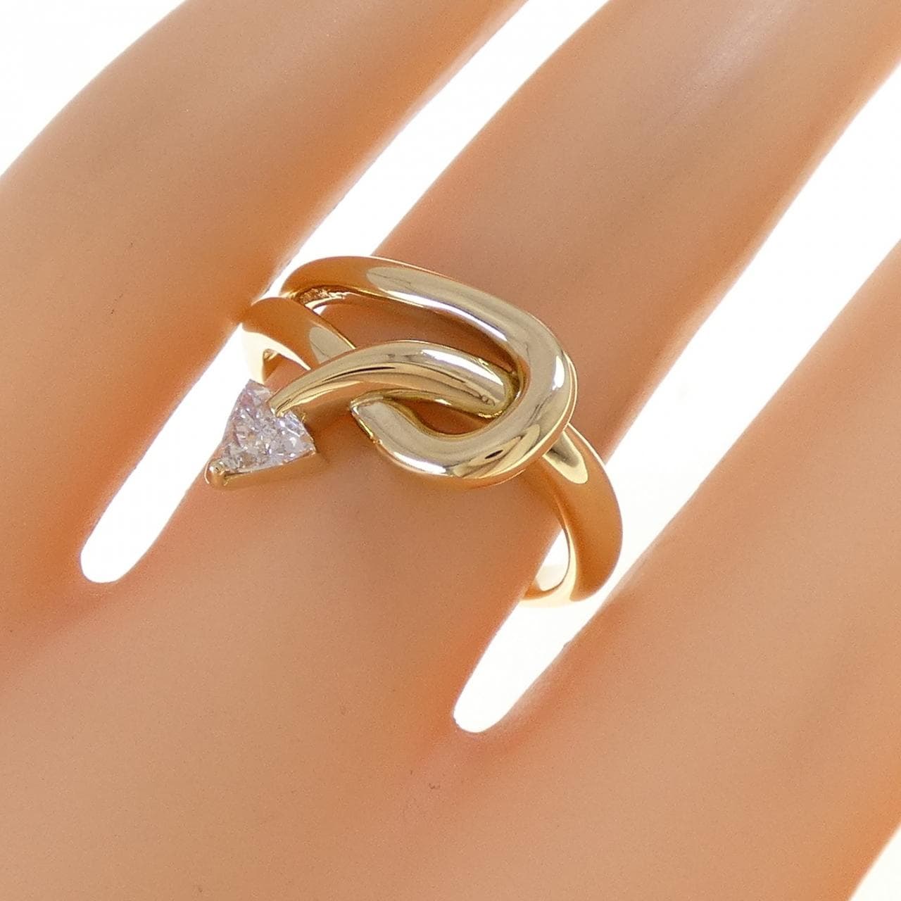 K18YG ダイヤモンド リング 0.22CT