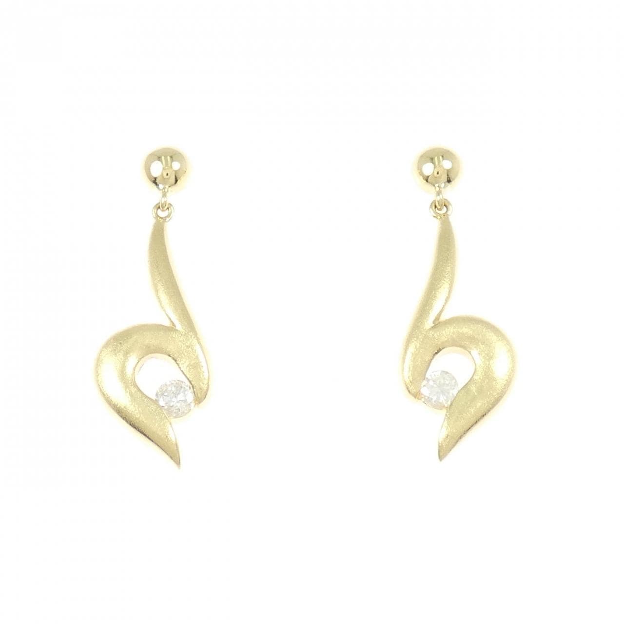 K18YG鑽石耳環 0.17CT