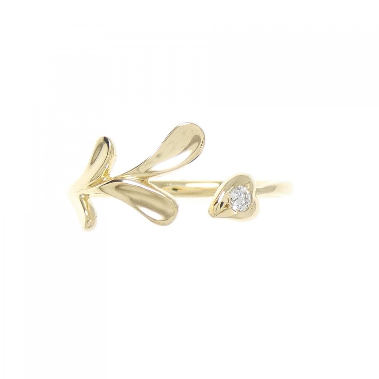 K18YG ダイヤモンド リング 0.03CT