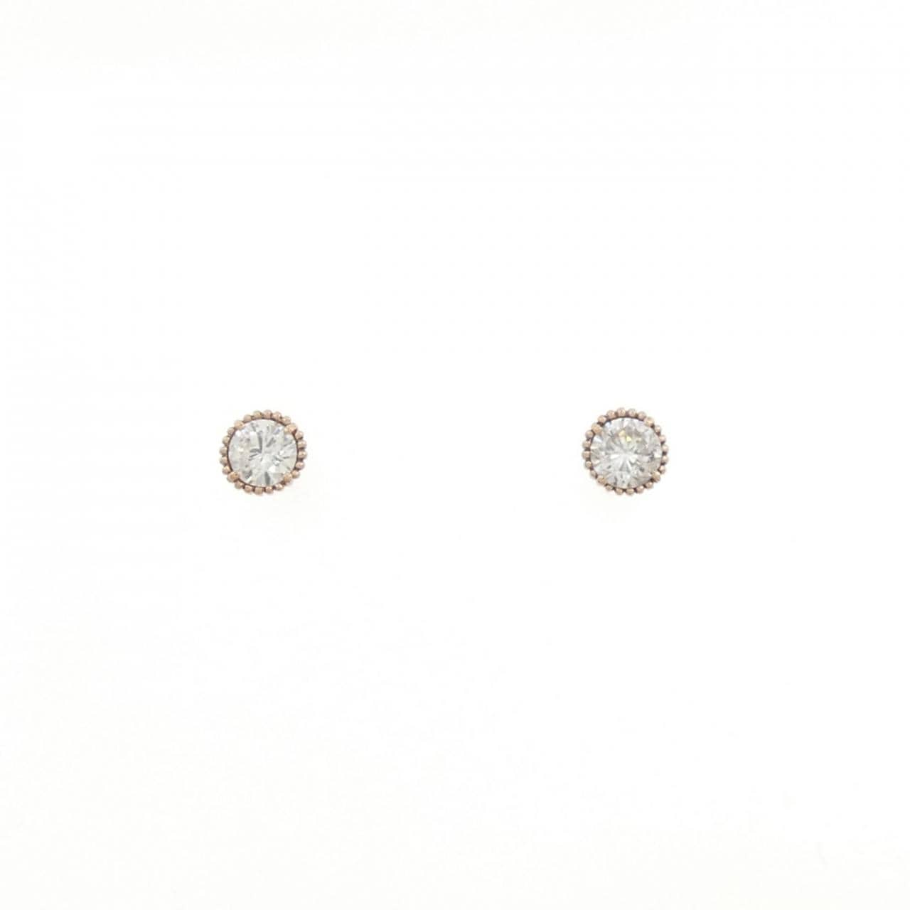 K18PG ダイヤモンド ピアス 0.14CT