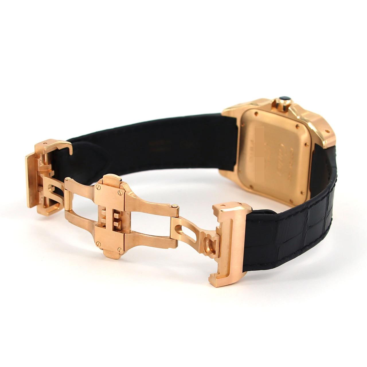 Cartier Santos 100mm PG W20108Y1 PG/RG自動上弦