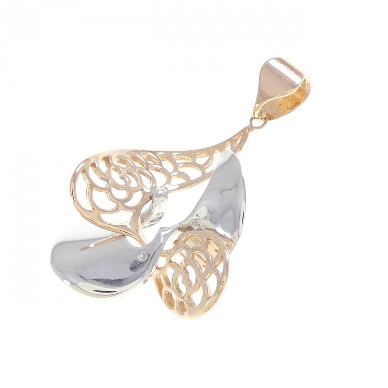 K18PG/K18WG ダイヤモンド ペンダント 0.48CT