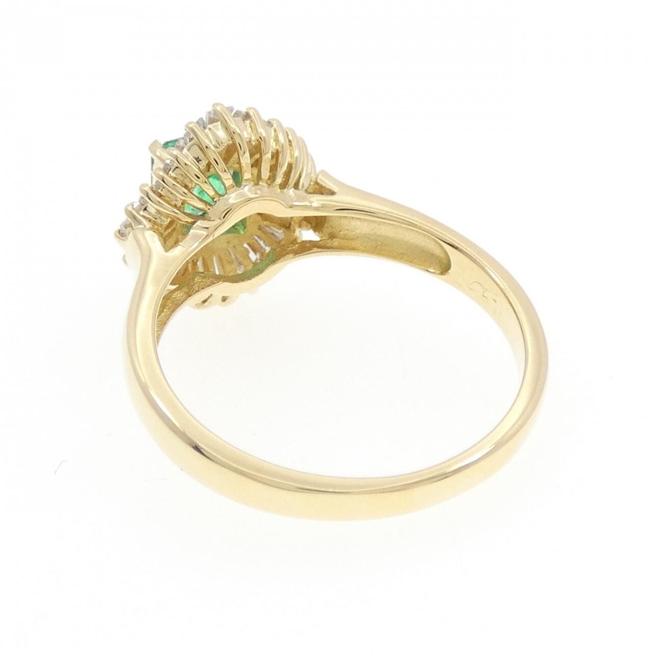 K18YG エメラルド リング 0.47CT