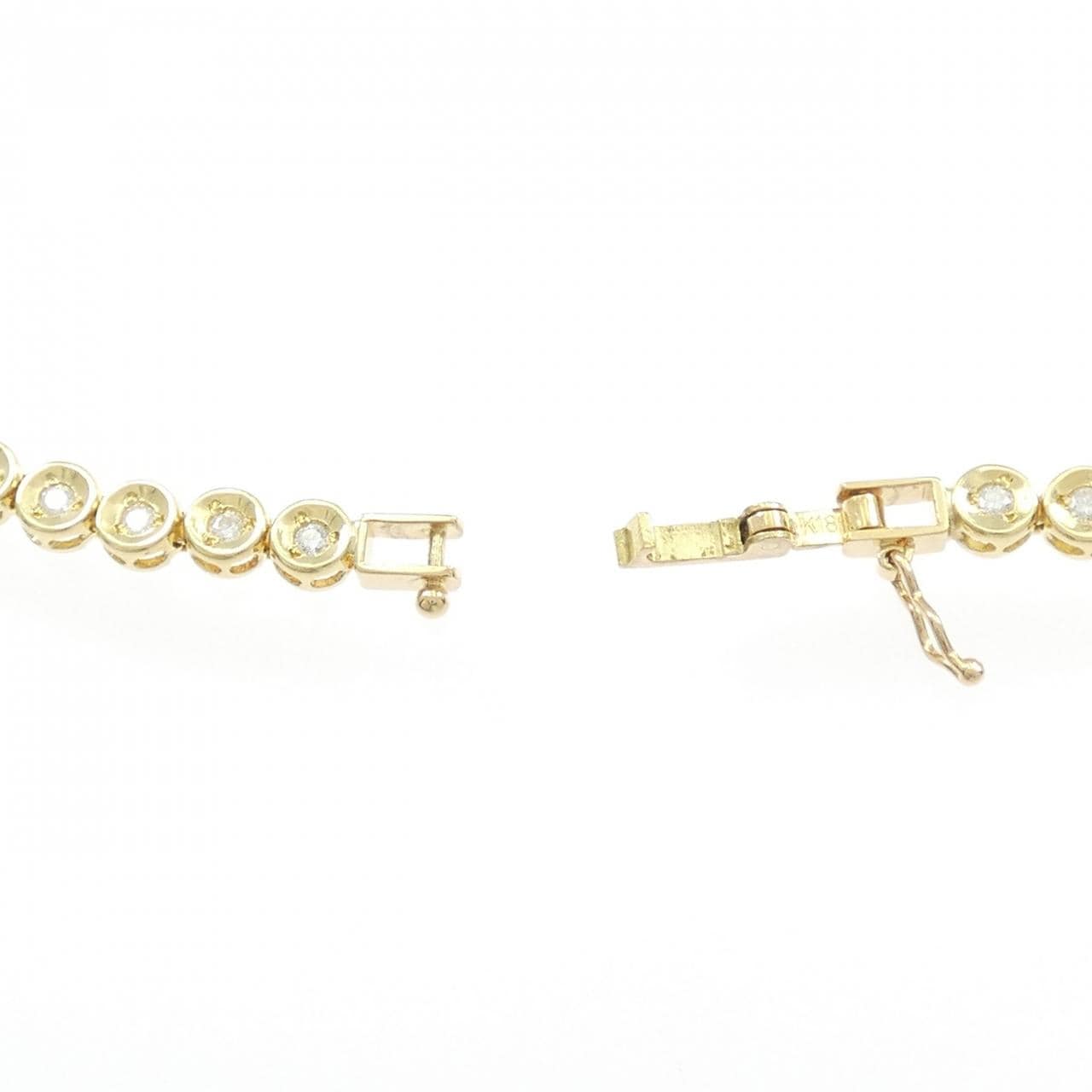 K18YG ダイヤモンド ネックレス 2.04CT