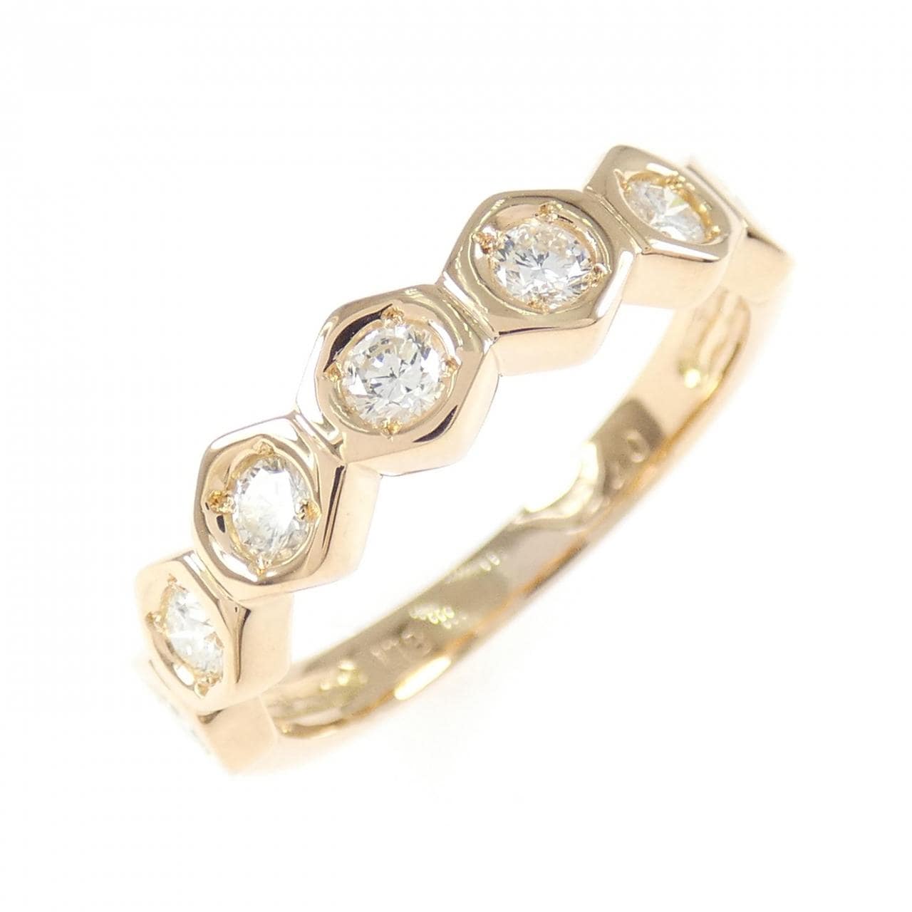 K18PG ダイヤモンド リング 0.40CT