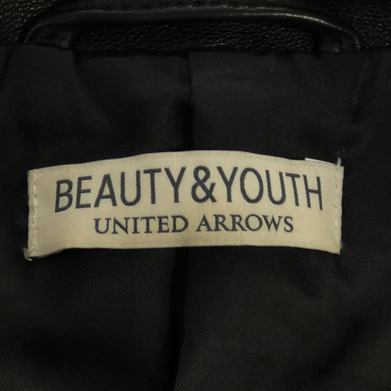 ビューティーアンドユース BEAUTY&YOUTH(U.A) レザーライダースジャケット