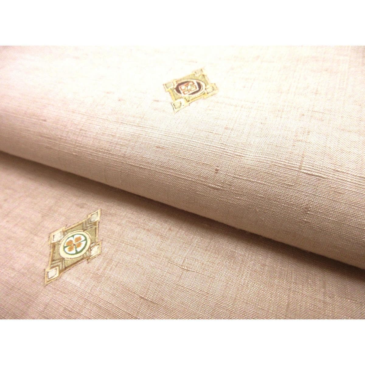 【未使用品】訪問着　紬織　友禅金彩加工