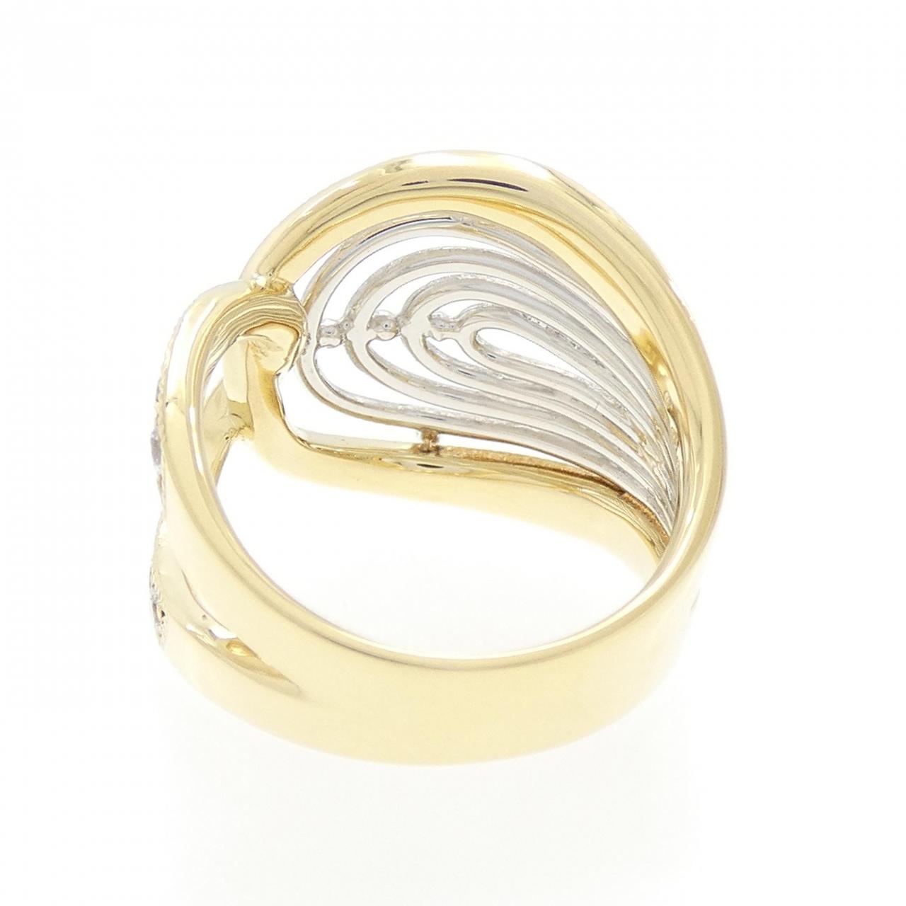 K18YG/K18WG Diamond ring 0.41CT