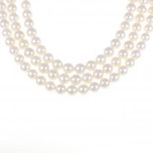 シルバークラスプ アコヤパール ネックレス 7-7.5mm