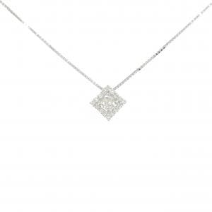 K10WG ダイヤモンド ネックレス 0.18CT