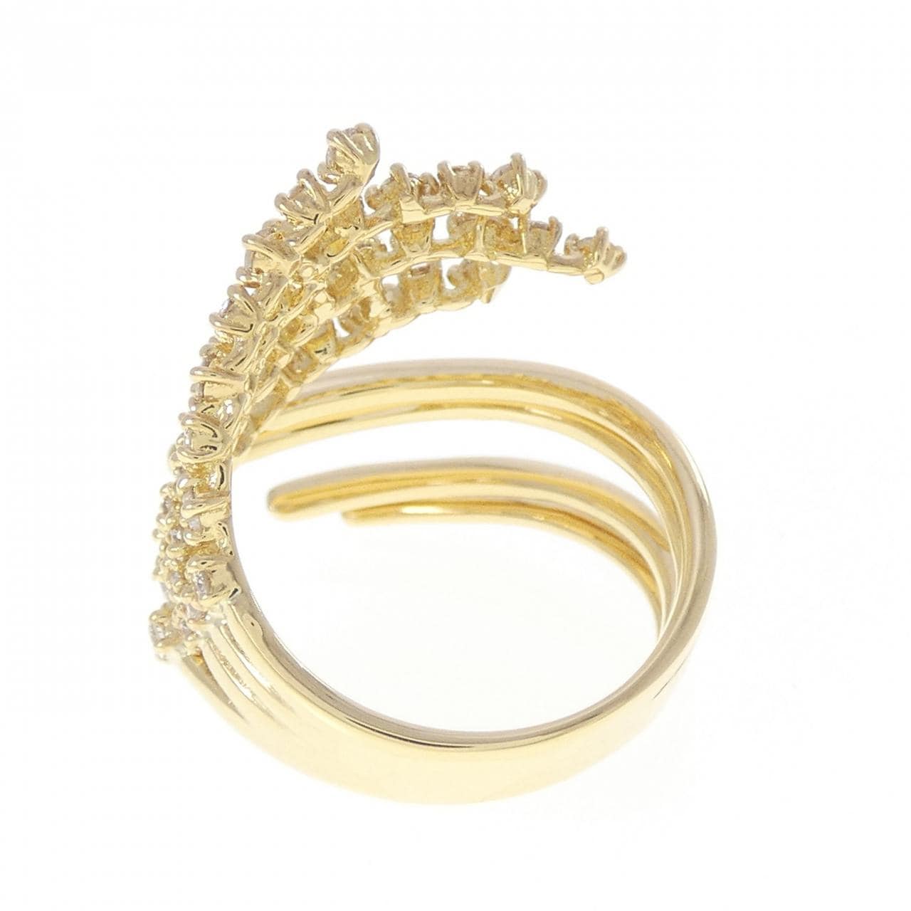 K18YG ダイヤモンド リング 0.74CT