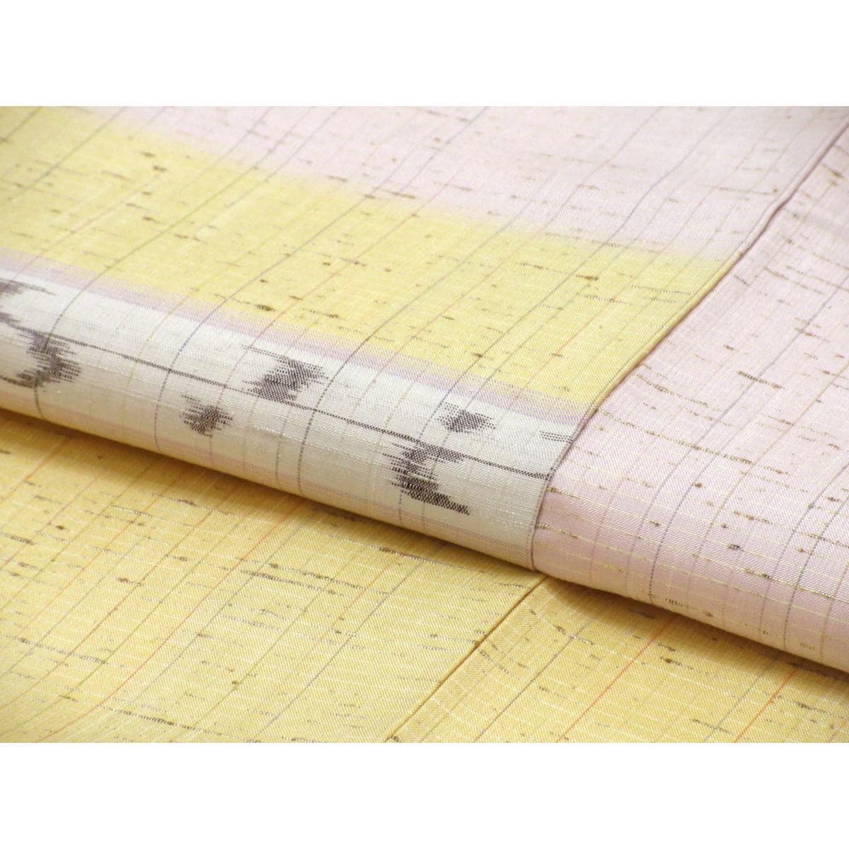 【未使用品】訪問着　ぜんまい紬
