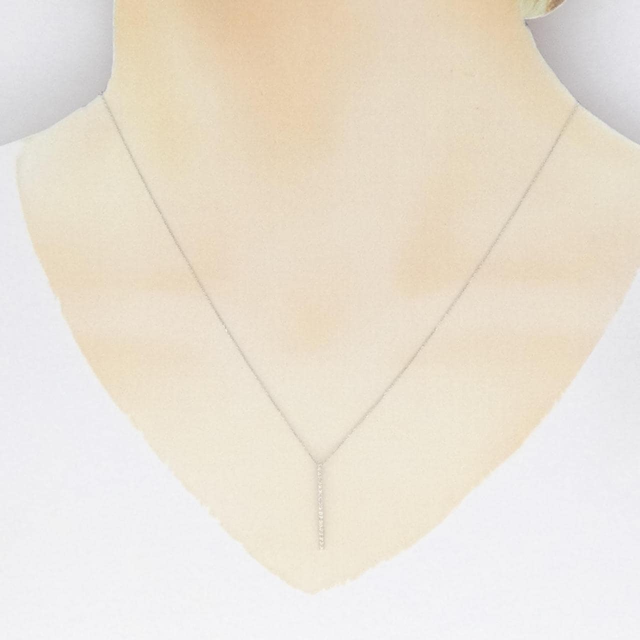 K10WG ダイヤモンド ネックレス 0.07CT