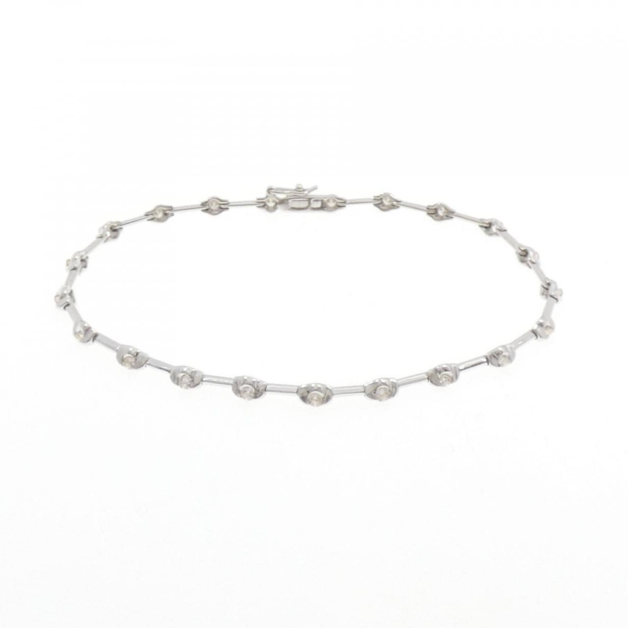 18KWG ダイヤモンド ブレスレット 0.50CT