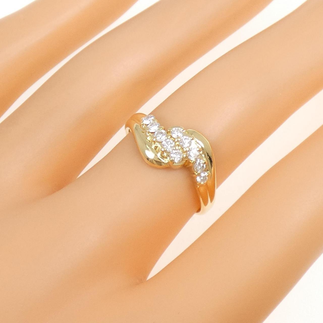 K18YG ダイヤモンド リング 0.30CT
