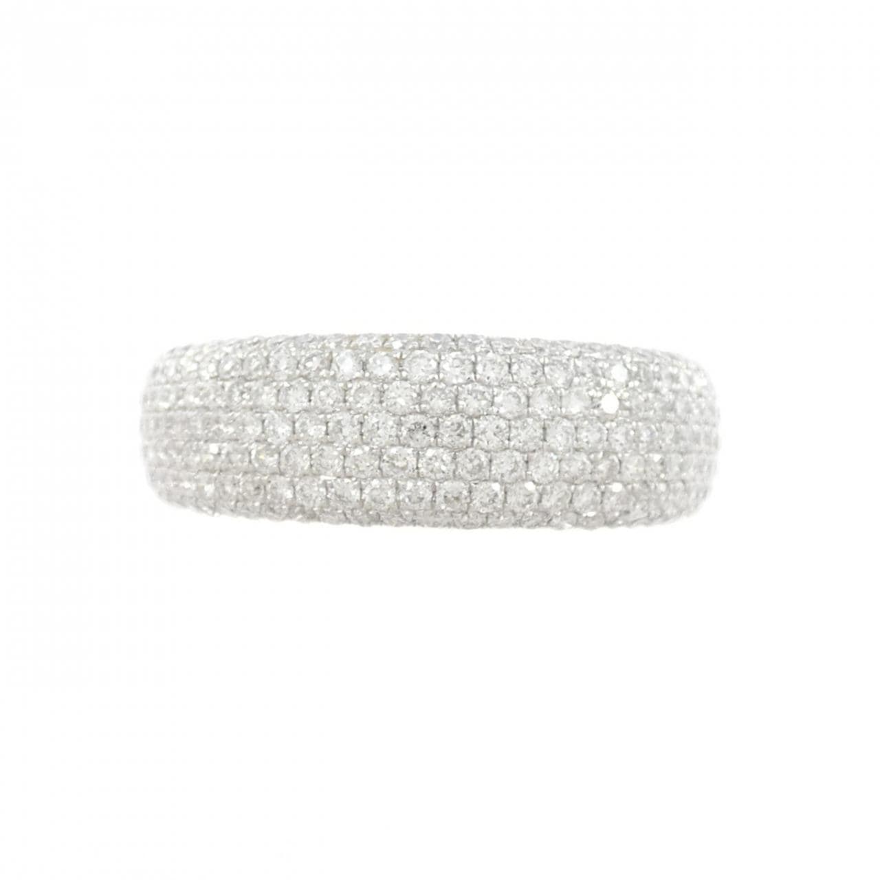 750WG パヴェ ダイヤモンド リング