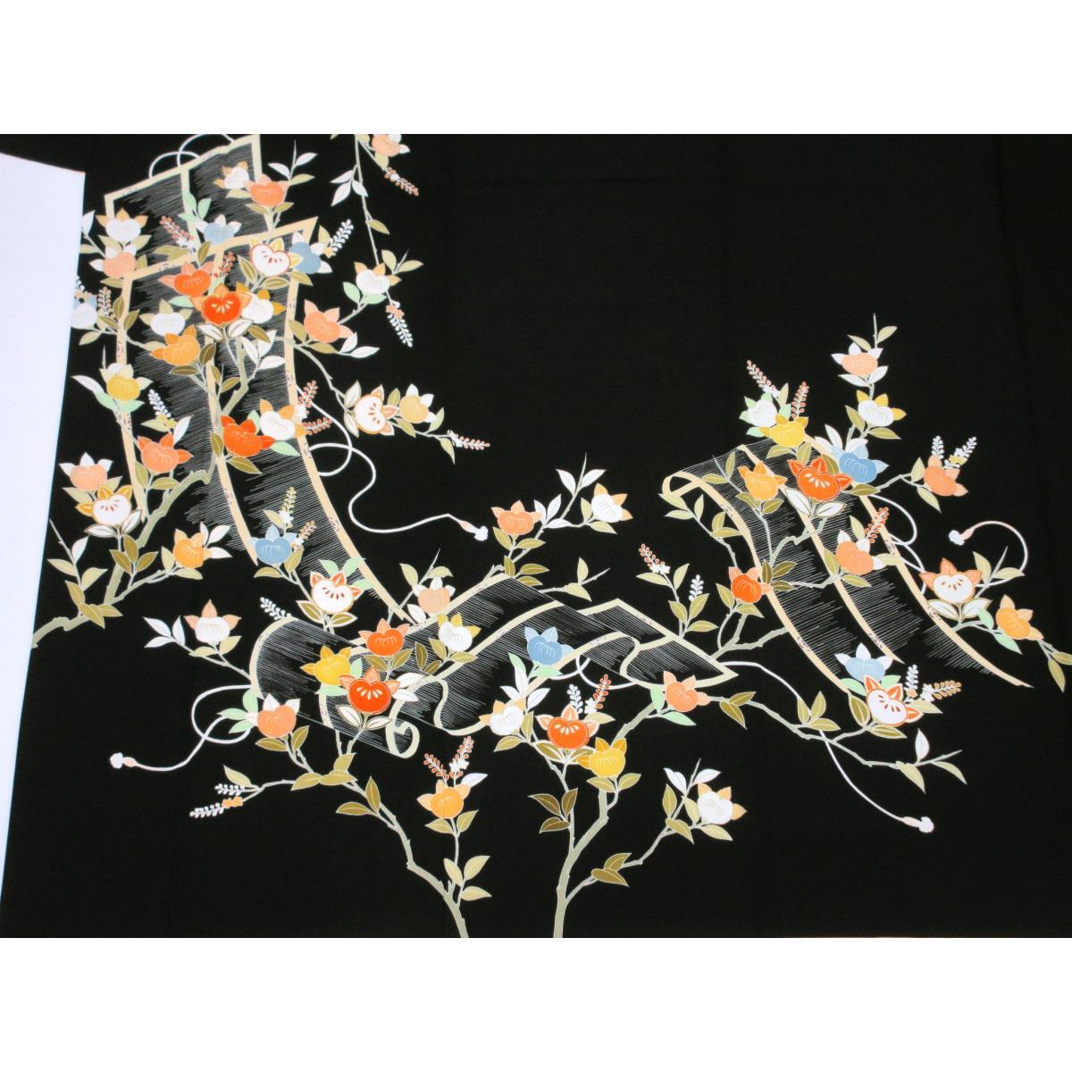 訪問着　友禅金彩加工　刺繍入り