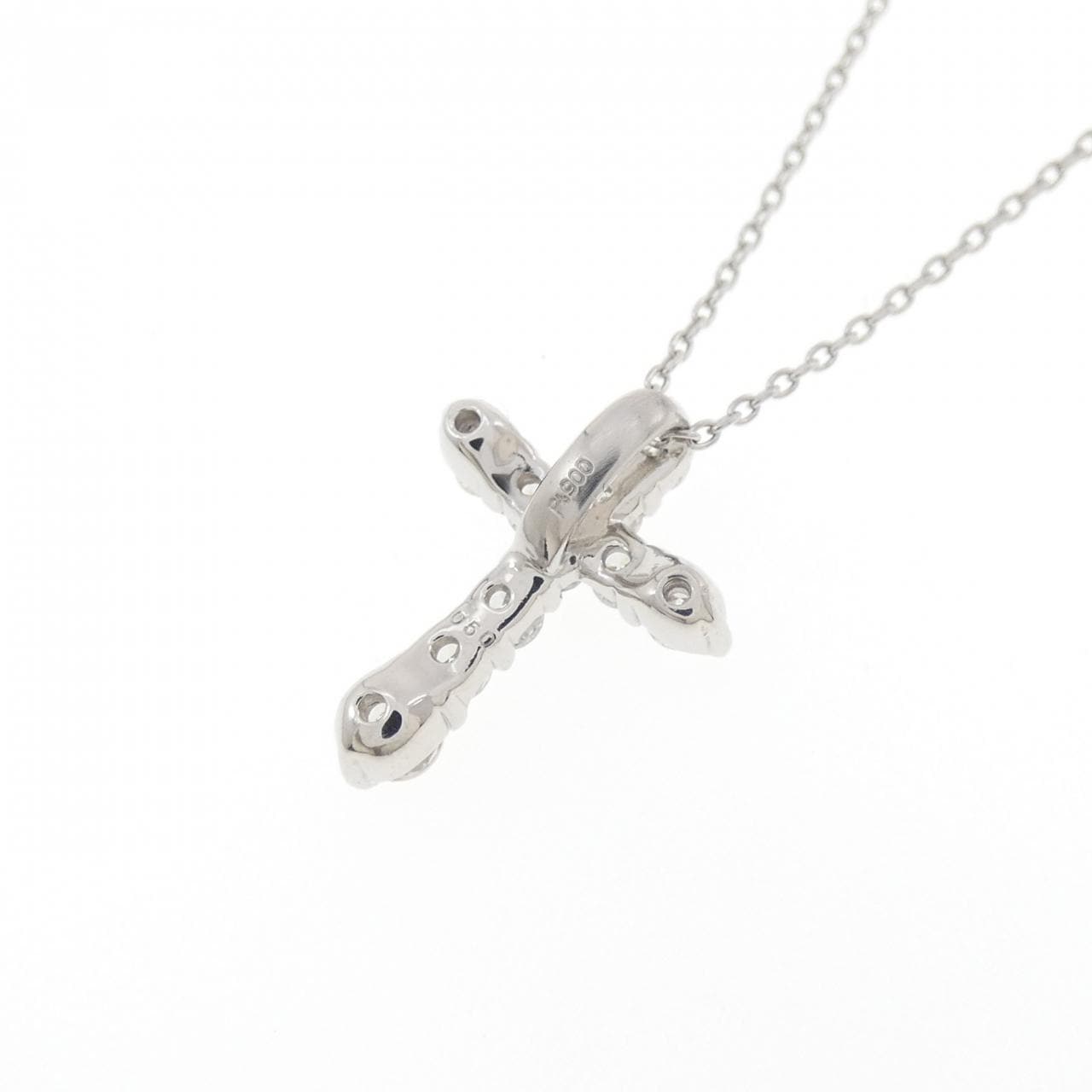 PT900/PT850 クロス ダイヤモンド ネックレス 0.50CT