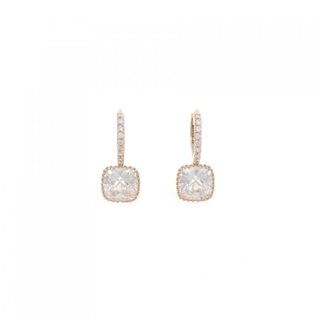 K14PG Cubic Zirconia Earrings