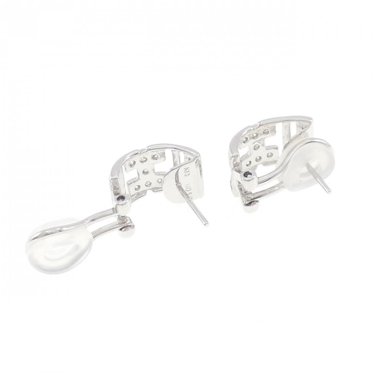 K18WG ダイヤモンド ピアス 0.24CT