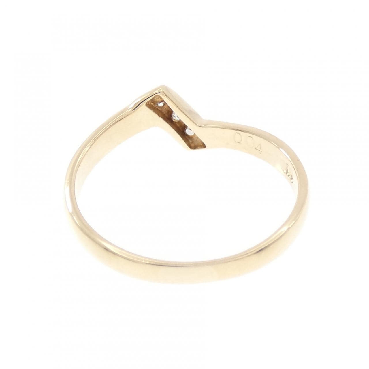 K10YG ダイヤモンド リング 0.04CT