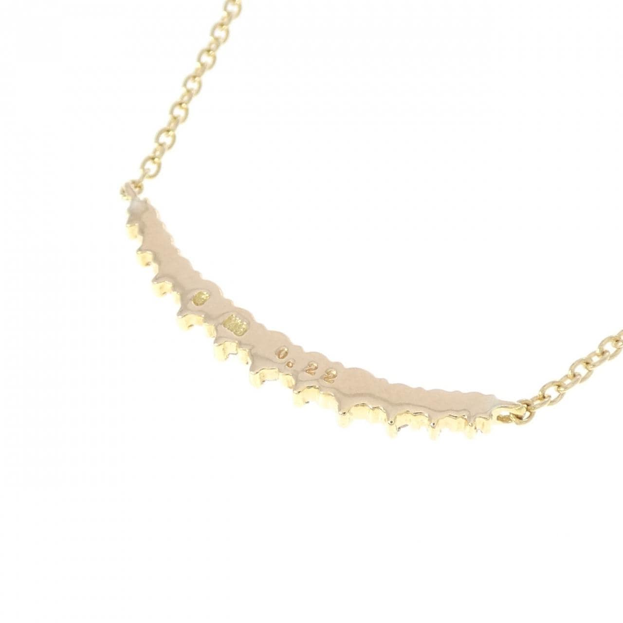 K18YG ダイヤモンド ネックレス 0.22CT