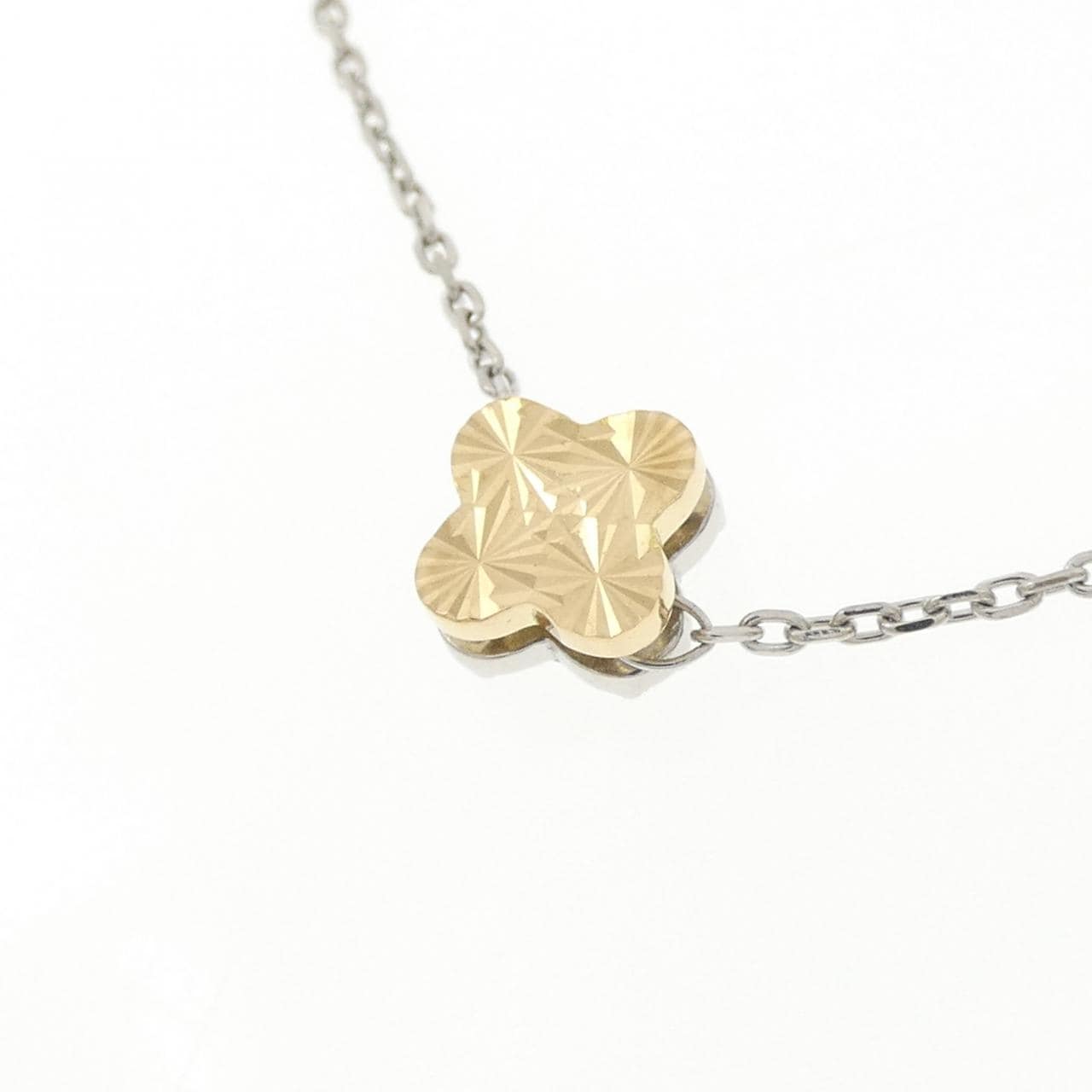 K18YG/PT900/PT850 ダイヤモンド ネックレス 1.00CT