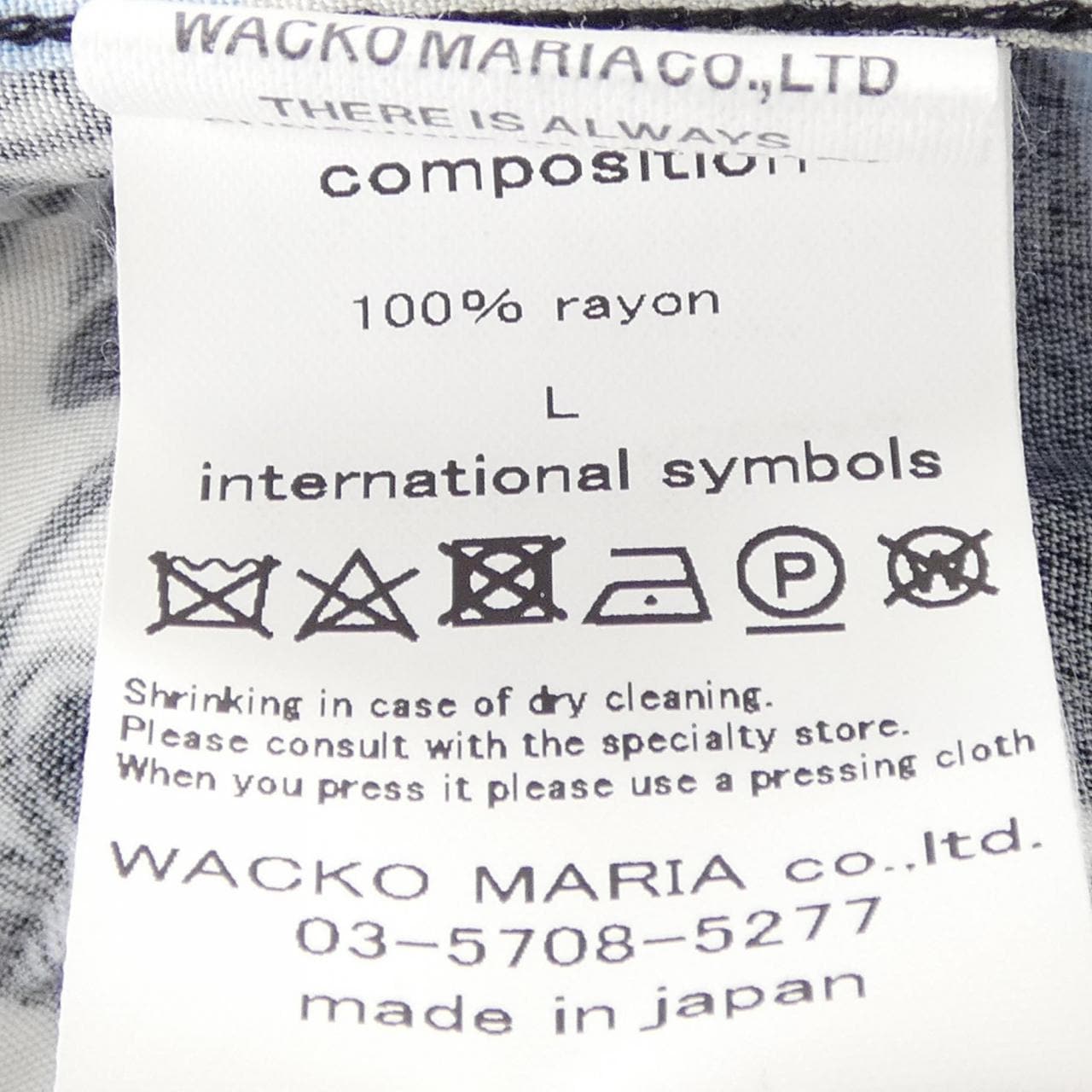 ワコマリア WACKO MARIA S／Sシャツ